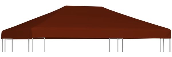 vidaXL Pavillondach 310 g / m² 3x4 m Terrakotta 46626