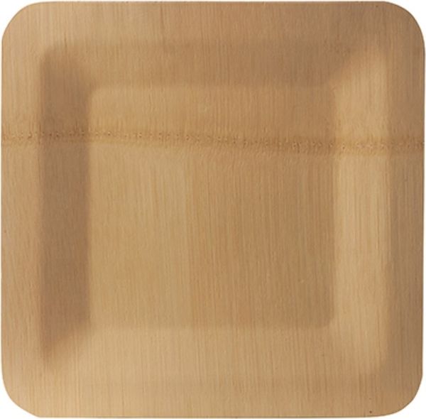 10 Teller, Bambus "pure" eckig 1,5 x 23 x 23 cm
