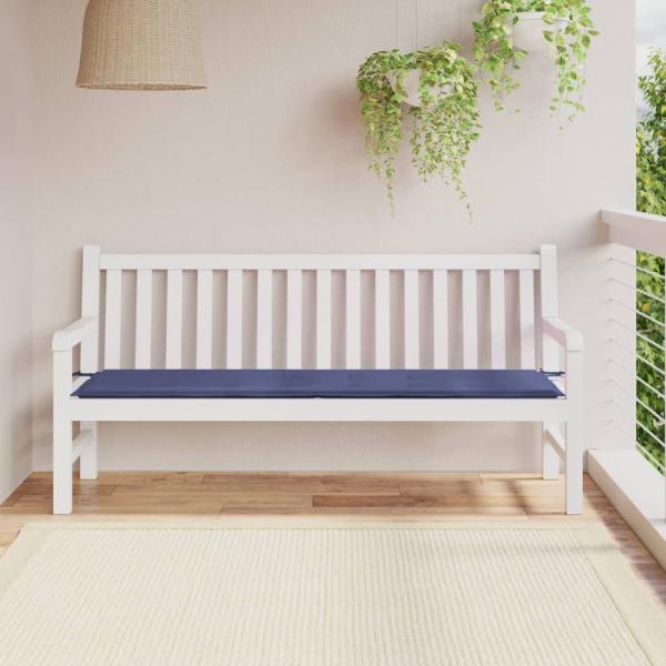 vidaXL Gartenbank-Auflage Marineblau 180x50x3 cm Oxford-Gewebe 378521