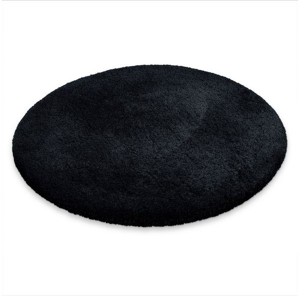 OTTO home Badematte Kaarin, Höhe 30 mm, rutschhemmend beschichtet, schnell trocknend, Polyester, rund, Badteppich, getuftet, flauschig, hochflor, große Farbauswahl