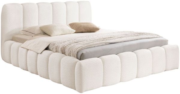 Compleo Polsterbett Wolkenbett Boucle, ERMS SLIM Doppelbett (mit Bettkasten), 120/140/160/180/200x200