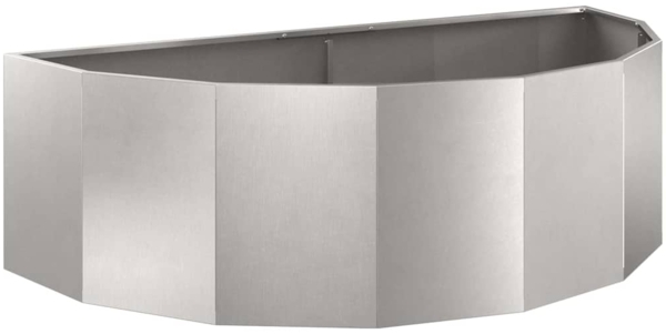 vidaXL Pflanzkübel Silber 120 x 60 x 35 cm Edelstahl 883686