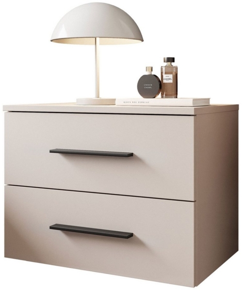 Lookway Nachttisch LINA 2S Kaschmir Hängender Nachttisch mit LED-Beleuchtung (1x Nachttisch), Breite: 55 cm Bild 5