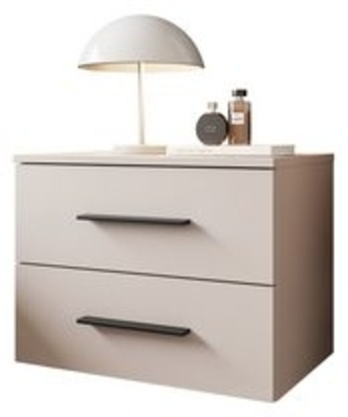 Lookway Nachttisch LINA 2S Kaschmir Hängender Nachttisch mit LED-Beleuchtung (1x Nachttisch), Breite: 55 cm Bild 6