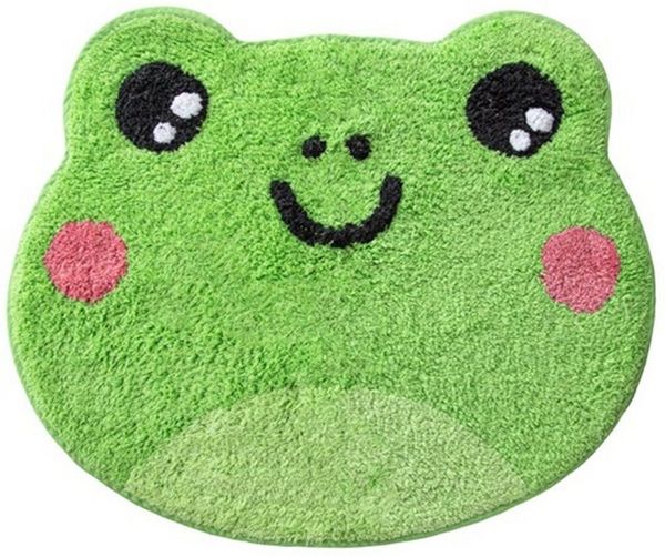 Sass & Belle Teppich Mini Kinderteppich Frosch, Baumwolle ca. 53x63 cm