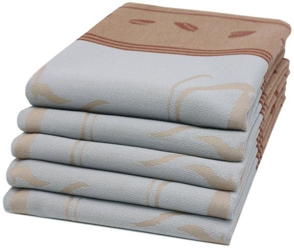 ZOLLNER Geschirrtuch, (Spar-Set, 5-tlg), 50 x 70 cm, 100% Baumwolle, vom Hotelwäschespezialisten