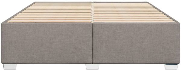 vidaXL Bettgestell ohne Matratze Taupe 180x200 cm Stoff 3284496 Bild 4