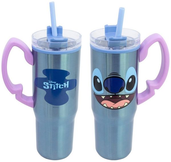 Disney Coffee-to-go-Becher Disney Stitch Edelstahl XL Iso Kaffeebecher Thermobecher To-Go, 1-tlg, Edelstahl