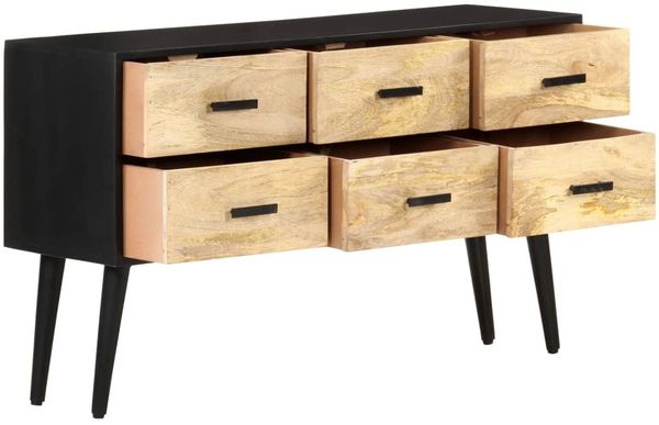 vidaXL Sideboard 110x33x64 cm Massivholz Mango 322678 Bild 4
