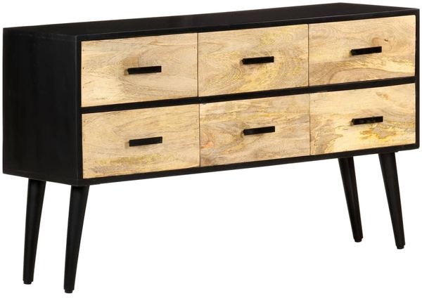 vidaXL Sideboard 110x33x64 cm Massivholz Mango 322678 Bild 12