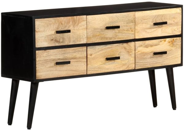 vidaXL Sideboard 110x33x64 cm Massivholz Mango 322678