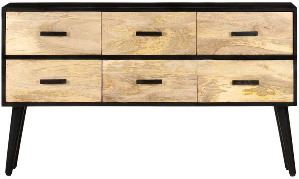 vidaXL Sideboard 110x33x64 cm Massivholz Mango 322678 Bild 2