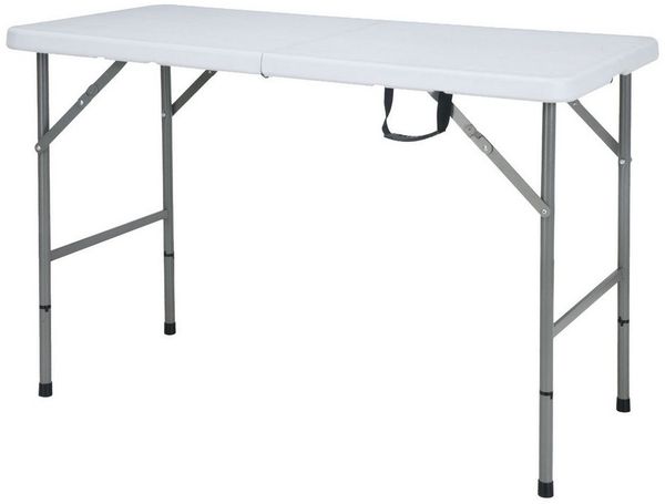 Floordirekt Klapptisch Fukui, Wetterfest, Stabil und Mobil, 60 cm (Tiefe) x 120 cm (Breite) x 75 cm (Höhe)