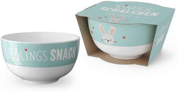 Kinder Müsli-Dessert-Salat-Schale Schüssel Bowl la vida Geschenk Hase 9713821