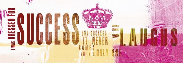 Glasbild "Success laugh" 95x33cm Wandbild Bild