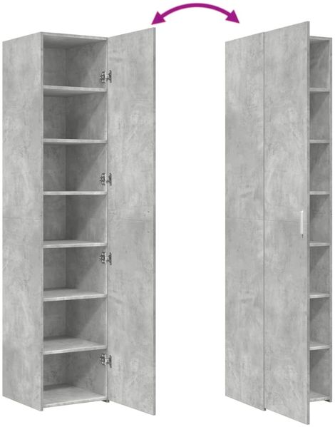 vidaXL Highboard Betongrau 40x42,5x185 cm Holzwerkstoff 3281402 Bild 8