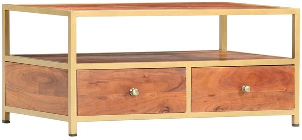 vidaXL Couchtisch 90 x 50 x 40 cm Massivholz Akazie 286187 Bild 9