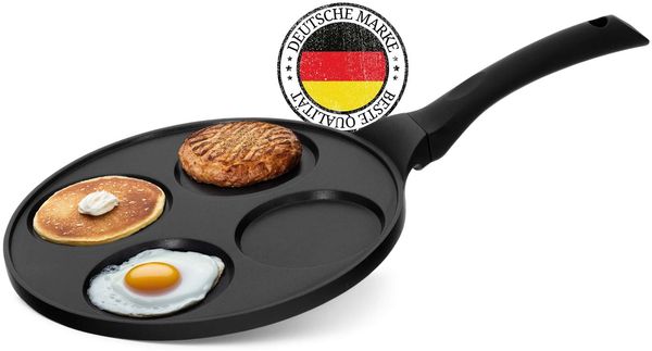 Pancakes Bratpfanne Pancake Pfannkuchen 3-fache Beschichtung Spiegeleier Oladji