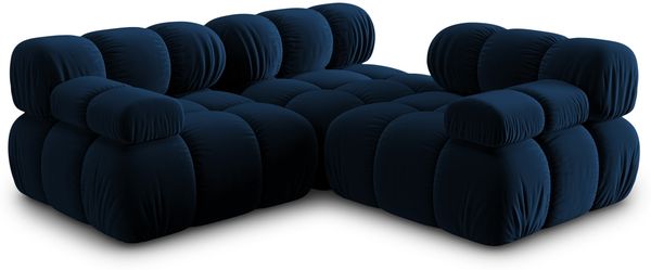 Micadoni Modulares Sofa Bellis 3-Sitzer Samt Bluvel Königsblau Bild 7