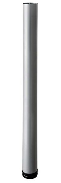 Hettich Möbelfuß 6,0 x 70 - 73 cm Aluminium-Optik - 1 Stück