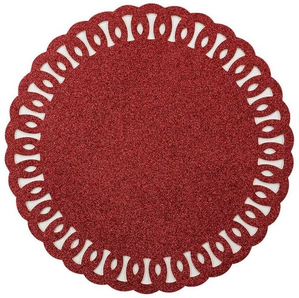 Douceur d'intérieur Tischdecke Tischset, glitzernd, Ø 38 cm (Tischdecken 1-tlg)
