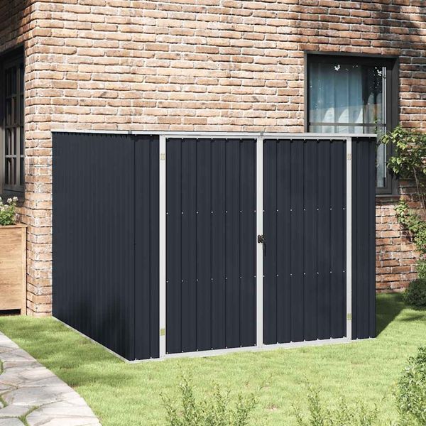 vidaXL Gerätehaus Anthrazit 195x198x159 cm Verzinkter Stahl 46255