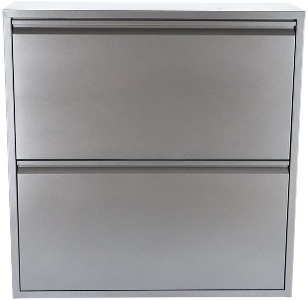 Schuhschrank DOUBLE LARGE 2 silberfarben