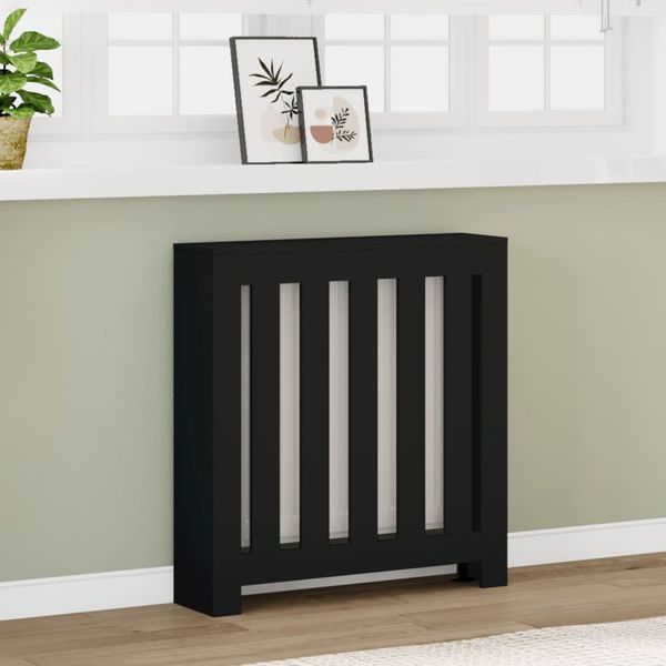 vidaXL Heizkörperverkleidung Schwarz 78x20x82 cm Holzwerkstoff 852727