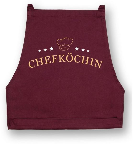 Youth Designz Grillschürze Damen Schürze CHEFKÖCHIN Print Kochschürze Statement Geschenk Frauen, mit lustigem Spruch & Logo Aufdruck
