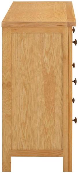 vidaXL Kommode 105x33,5x73 cm Massivholz Eiche 289196 Bild 2