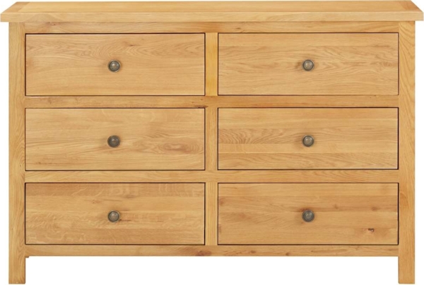 vidaXL Kommode 105x33,5x73 cm Massivholz Eiche 289196