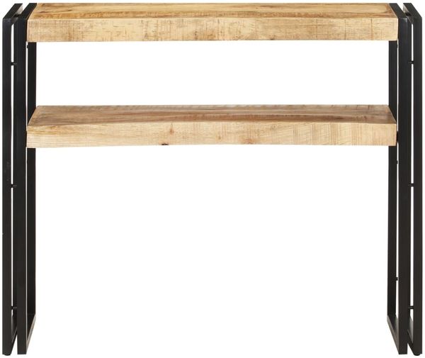 Konsolentisch, Beistelltisch, Konsole 90x30x75 cm Raues Mangoholz