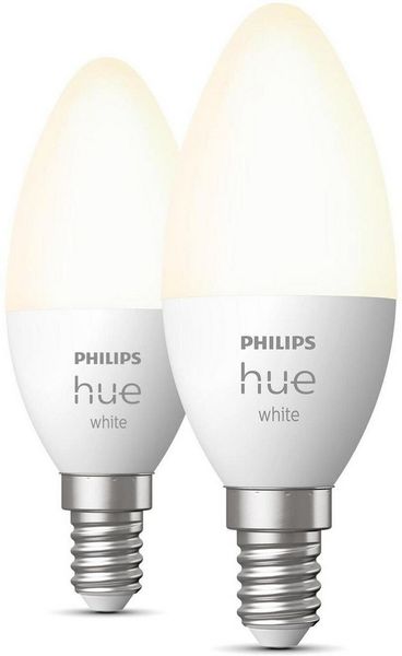 Philips Hue White E14 B39 Candle Light - 2-pack