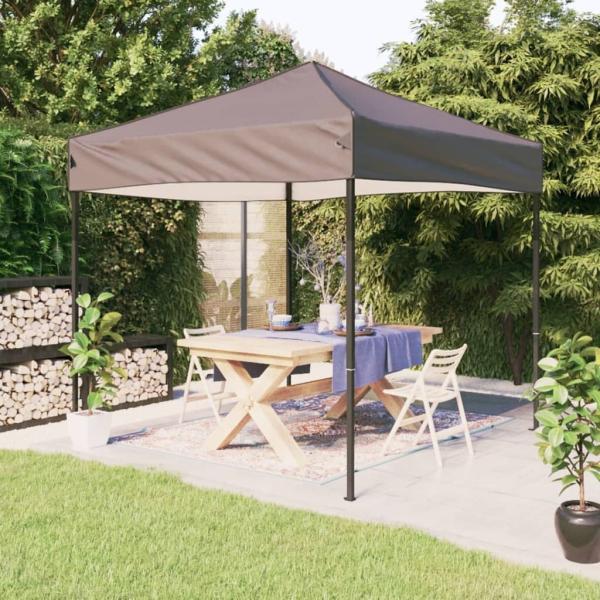 vidaXL Partyzelt Faltbar Taupe 2x2 m 93498