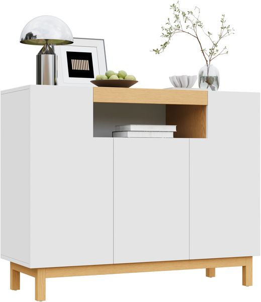 Sideboard,Drei Türen,Geeignet für Wohn- und Esszimmer ,Multifunktionales Aufbewahrungsmöbel.