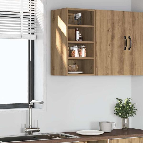 vidaXL Hängeschrank Riga Artisan-Eiche 30x29,5x60 cm Holzwerkstoff 854174
