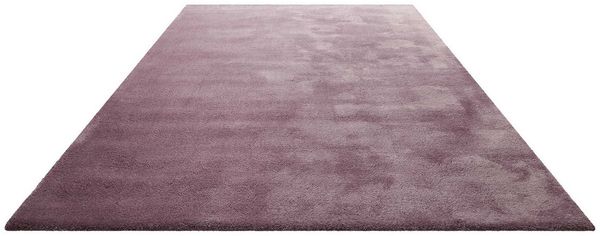 Homie Living Teppich Sienna, rechteckig, Höhe: 20 mm, Hochflor, Microfaser, uni, weich & kuschelig, Wohnzimmer, Schlafzimmer