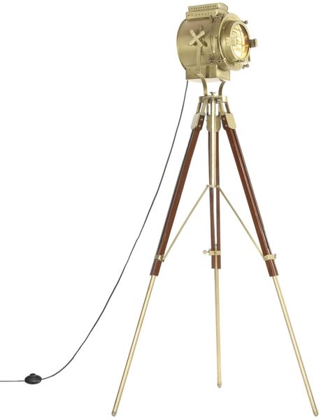 vidaXL Stehleuchte Dreibein Massivholz Mango 193 cm 286204