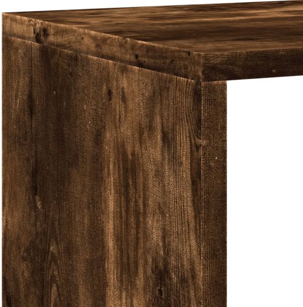 vidaXL Bücherregal Räuchereiche 137,5x29x137,5 cm Holzwerkstoff 3310293 Bild 7