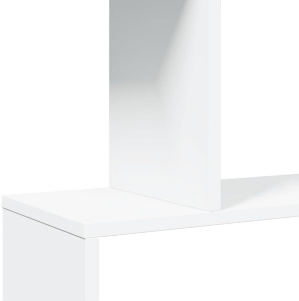 vidaXL Raumteiler Bücherregal 5-stufig Weiß 70x24x161 cm Holzwerkstoff 858093 Bild 8