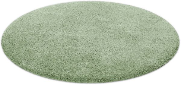 Homie Living Badematte Porto Azzurro, Höhe 30 mm, rutschhemmend beschichtet, fußbodenheizungsgeeignet, schnell trocknend, Polyester, rund, Badteppich, uni, rechteckig & rund, waschbar, Badezimmerteppich