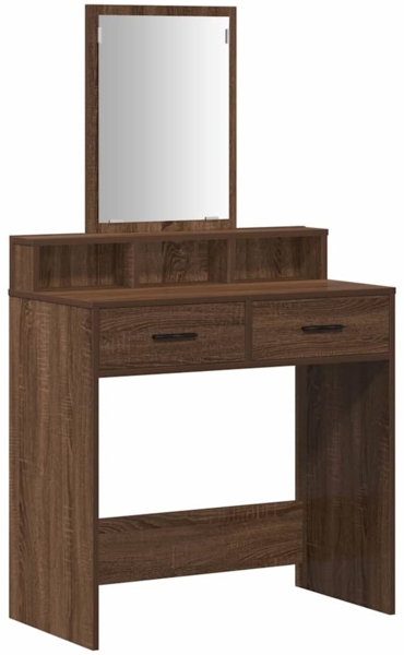 vidaXL Schminktisch Braun Eichen-Optik 79 x 41 x 140 cm Holzwerkstoff 865142