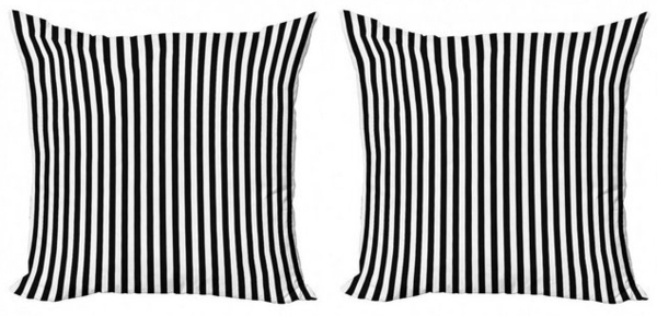 Abakuhaus Kissenbezüge Modern Accent Doppelseitiger Digitaldruck, (2 Stück), Schwarzweiss-Streifen Classic Line Bild 4