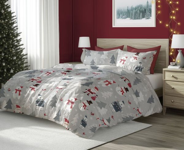 texpot Bettwäsche Weihnachten Winter Wendebettwäsche Garnitur, Baumwolle, 2 teilig