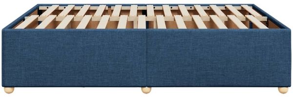 vidaXL Bettgestell ohne Matratze Blau 140x200 cm Stoff 3284742 Bild 5