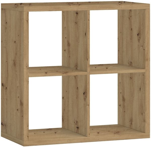 Raumteiler >Style< 4 Fächer, Artisan Eiche Dekor - 77x77x38cm (BxHxT)