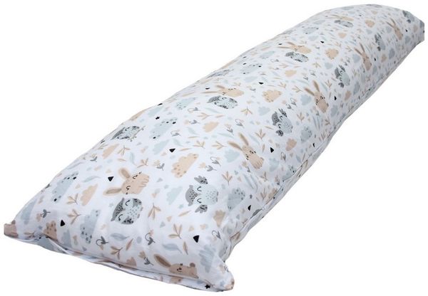 EMI & SAM Stillkissen Bezug Ersatzbezug 40x145cm für Seitenschläfer, 21L. Waldfamilie - Bezug