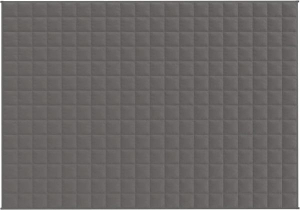vidaXL Gewichtsdecke Stoff, 1x Gewichtsdecke, Dunkelgrau, 140x200 cm, Stoff, 10 kg Bild 3