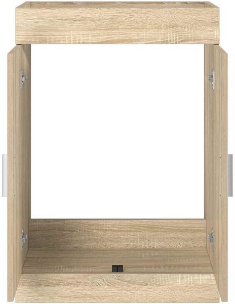vidaXL Badunterschrank Sonoma-Eiche 56 x 37,5 x 81 cm Holzwerkstoff 890682 Bild 4