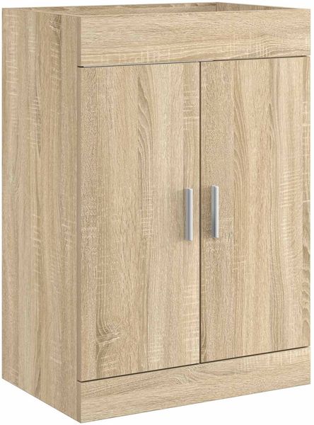 vidaXL Badunterschrank Sonoma-Eiche 56 x 37,5 x 81 cm Holzwerkstoff 890682 Bild 2